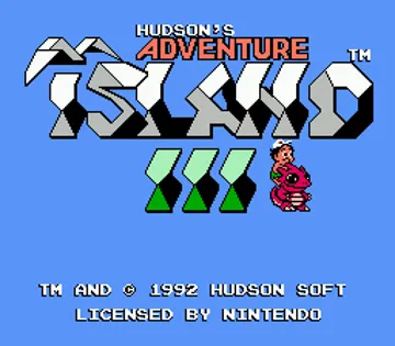 Adventure Island 3 (USA) screen shot title